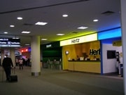 クライストチャーチ空港の大手レンタカーカウンター